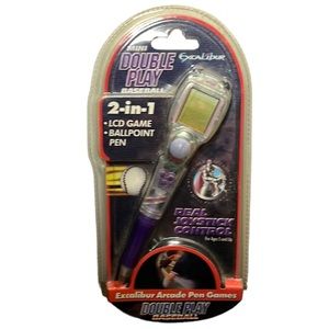 Excalibur Vintage Mini 2in1 Arcade Double Play Baseball LCD Game Ballpoint Pen